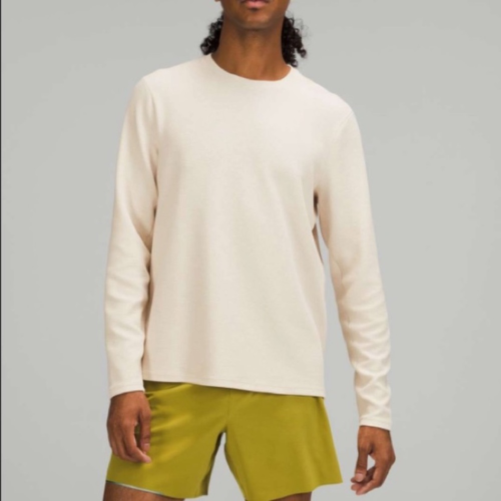 Lululemon Men’s Shift Stitch Crew Heathered White Opal XXL
